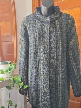 Lineamaglia Mohair Blend Sweater Coat Medium
